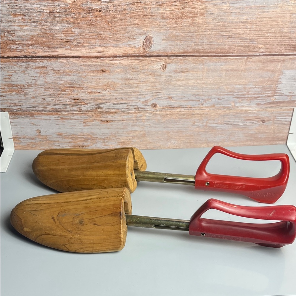 Vintage Travel Tree Wooden Shoe Stretchers #3